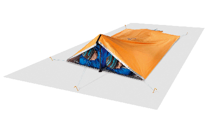 Deuter, płachta Shelter II jako namiot