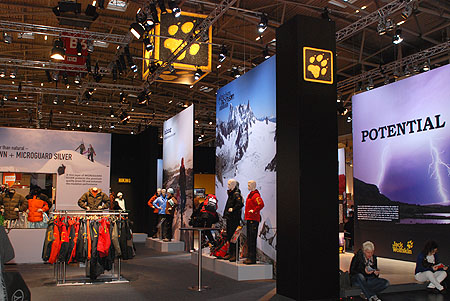 ISPO winter 2009, stoisko firmy Jack Wolfskin  (4outdoor.pl)