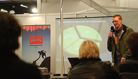 Targi Kielce ZIMA-SPORT 2010, szkolenie POG dotyczące technologii membran