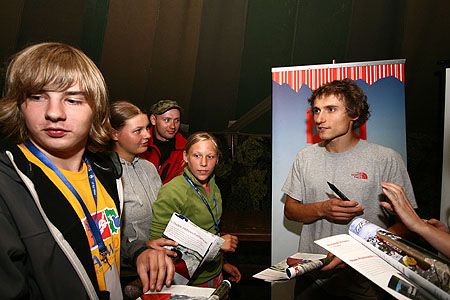 Zlot ZHP, spotkanie z Łukaszem Dudkiem z The North Face Team (fot. POG)