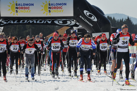Finałowy bieg Salomon Nordic Sunday (fot. Stacja Jakuszyce)