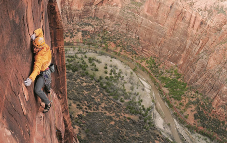Jesse Huey na Sheer Lunacy, Toquerville Tower, Zion National Park, Utha (for. CHRIS BROWN)